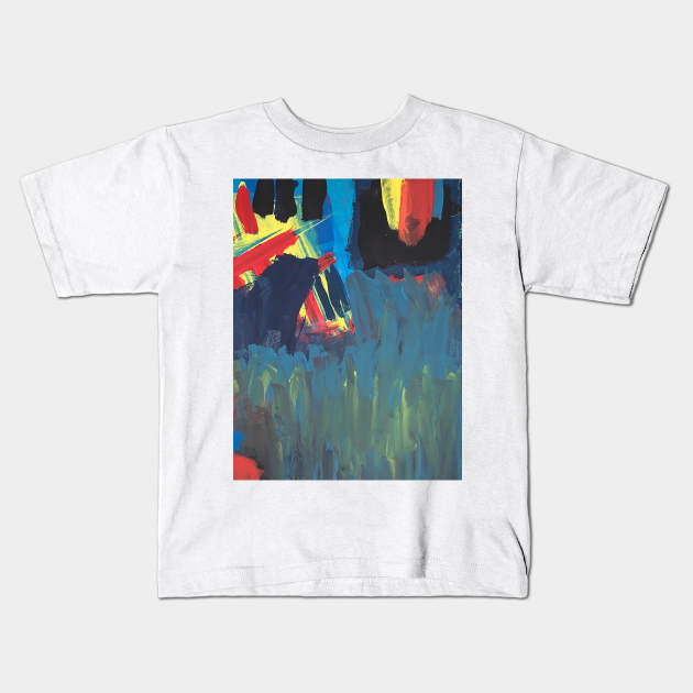 Climbing Trees in the Ocean Kids T-Shirt by Margaretmilrose